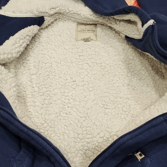 Lucky fleece zipper up sweatshirt - Picture 6 of 7